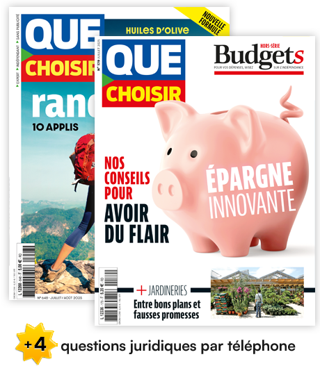Abonnement magazine mensuel Que Choisir + Que Choisir Budgets